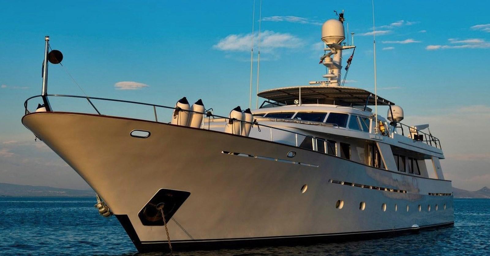 a boat on the water aboard NIGHTFLOWER Yacht for Sale