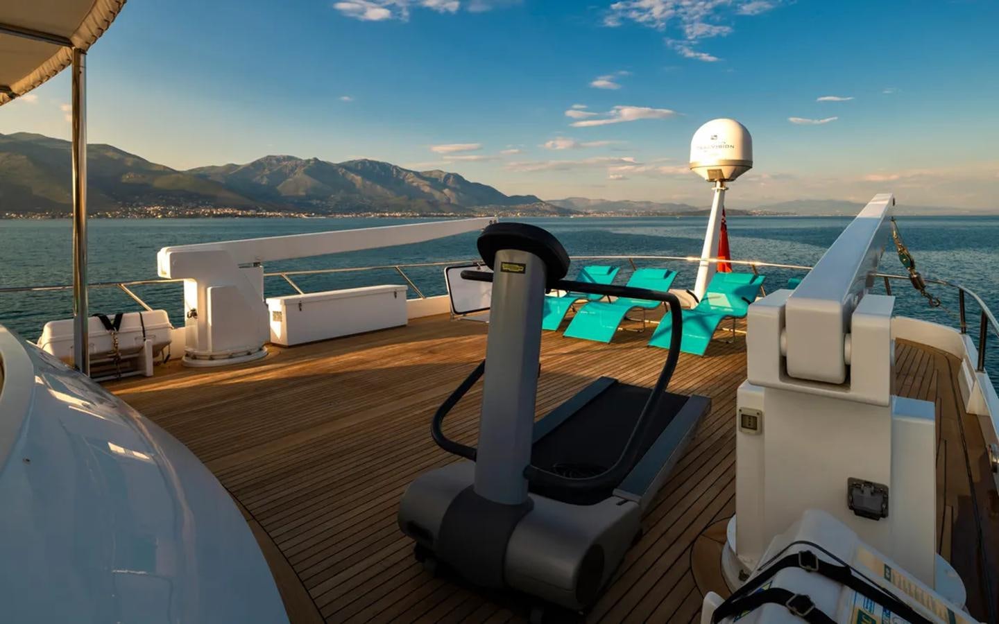 a boat on the water aboard NIGHTFLOWER Yacht for Sale