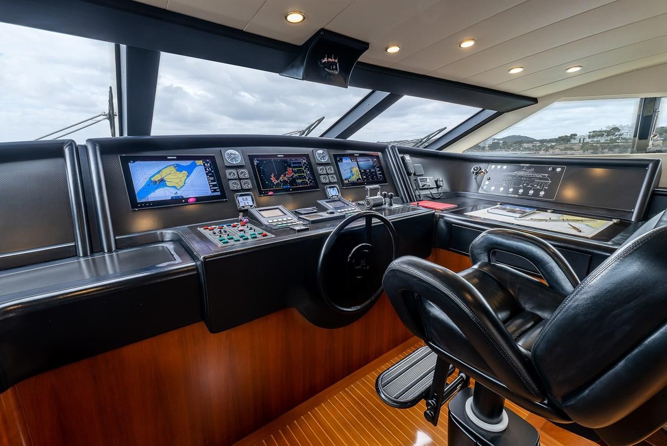 inside of a vehicle aboard MALEN Yacht for Sale