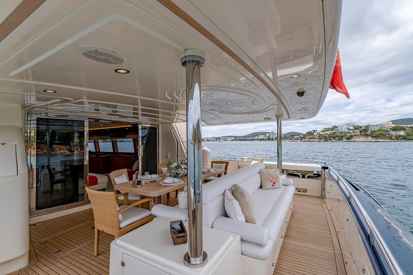 a boat on a deck aboard MALEN Yacht for Sale
