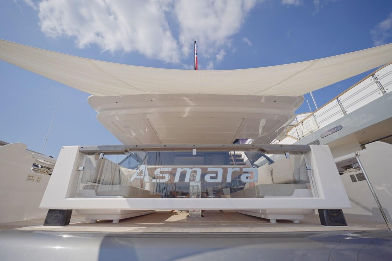 the front of a plane aboard ASMARA Yacht for Sale