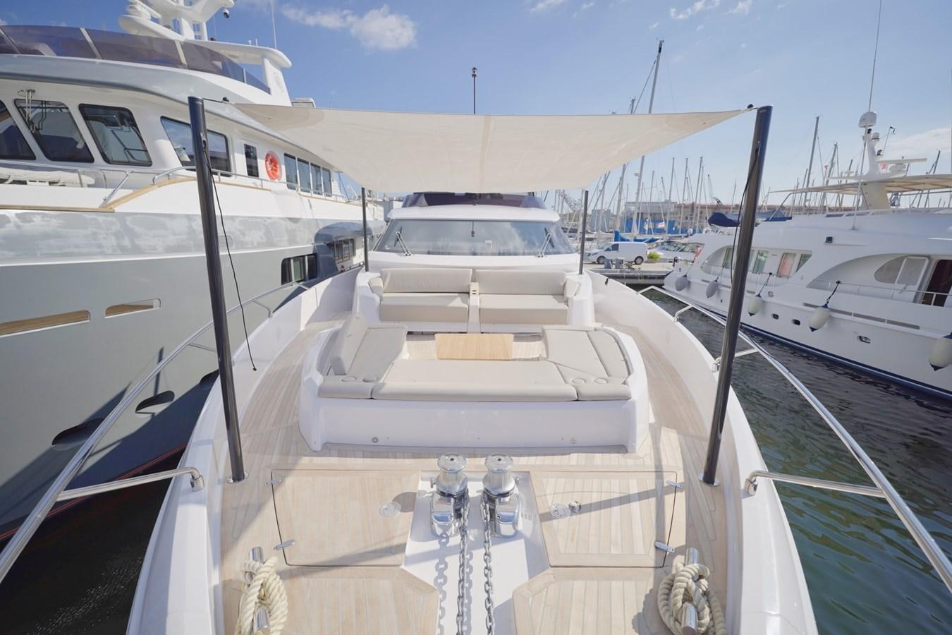 a group of boats are parked in a harbor aboard ASMARA Yacht for Sale