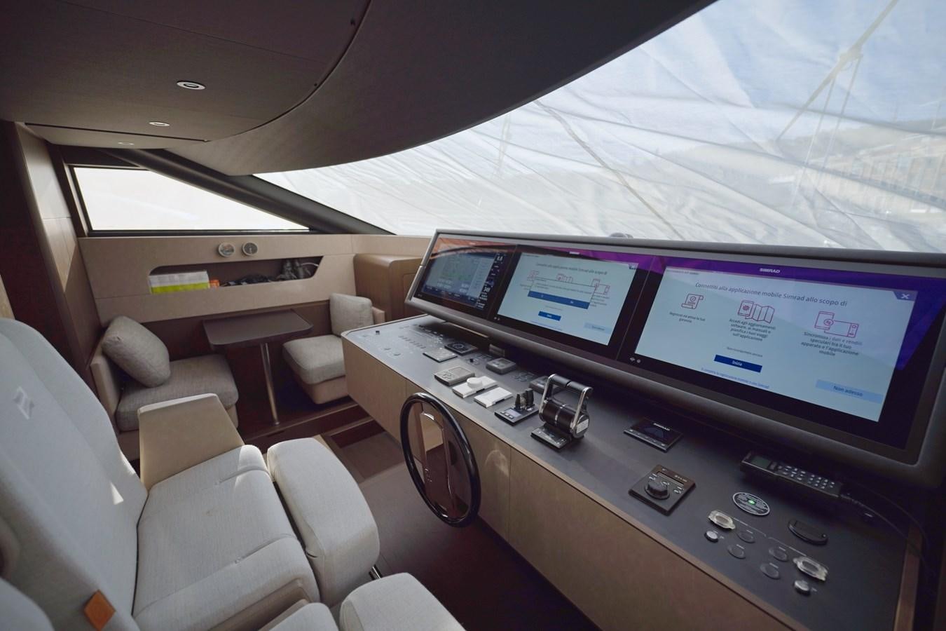 inside of a car aboard ASMARA Yacht for Sale