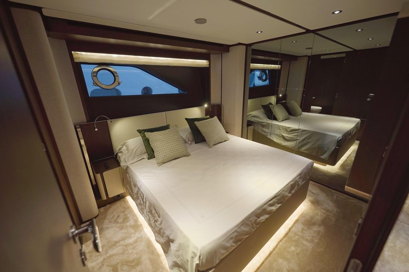 a room with two beds aboard ASMARA Yacht for Sale