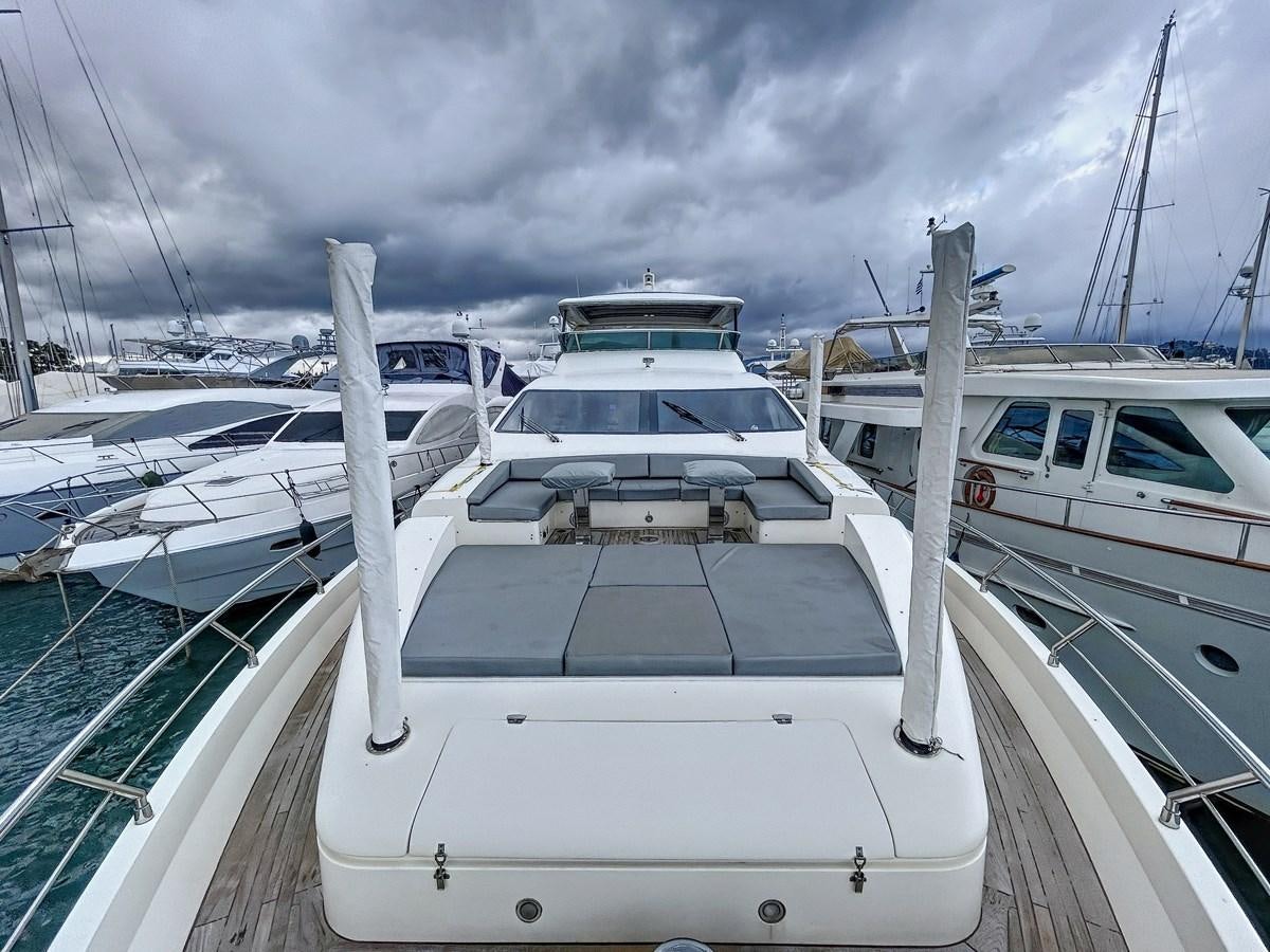a group of boats are parked in a harbor aboard LA FENICE Yacht for Sale