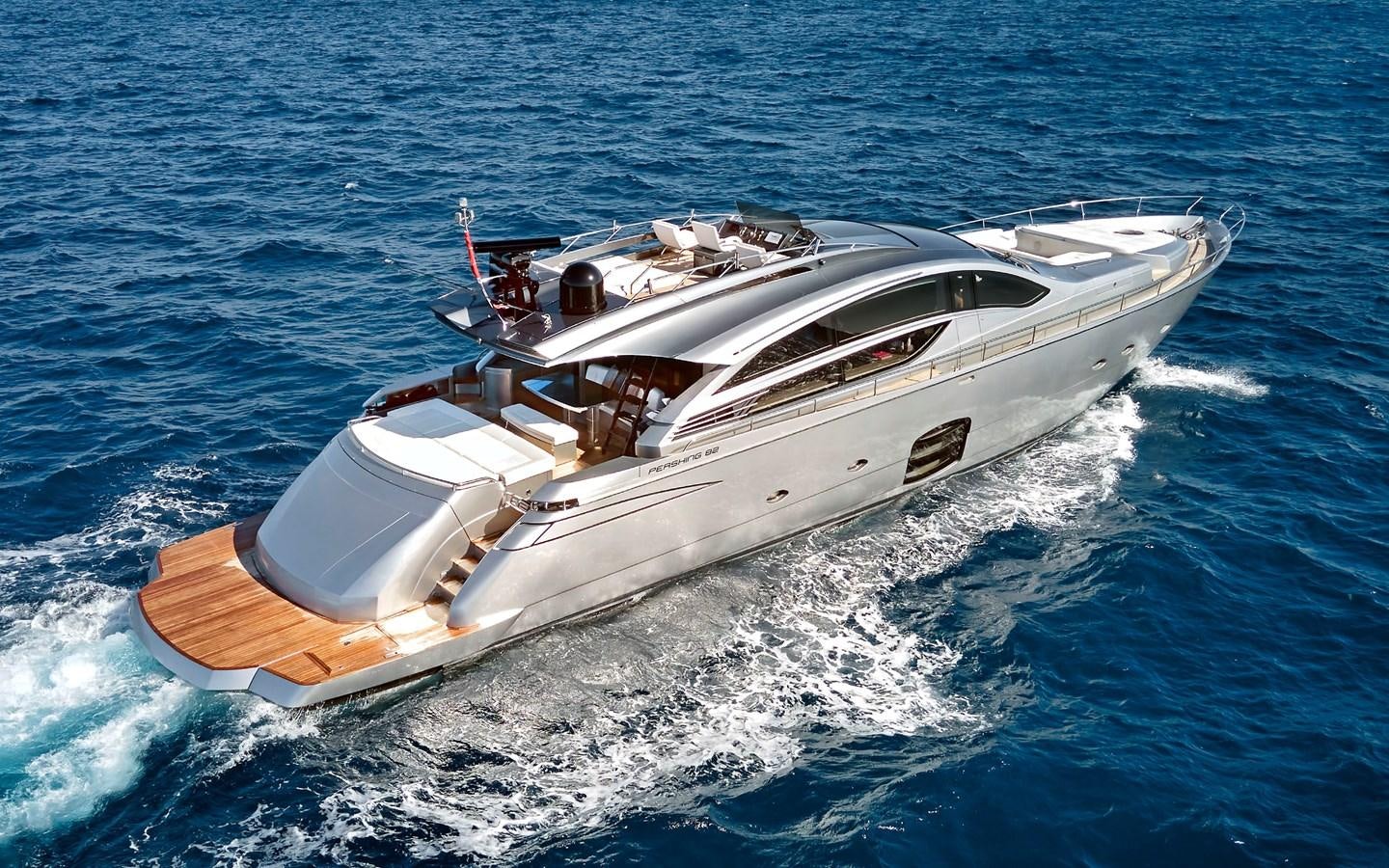 a boat on the water aboard UPTOWN GIRL Yacht for Sale