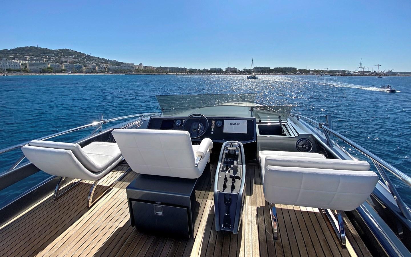 a boat with a seat and a seat on a boat aboard UPTOWN GIRL Yacht for Sale