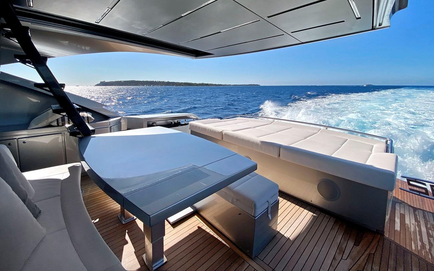 a boat on the water aboard UPTOWN GIRL Yacht for Sale