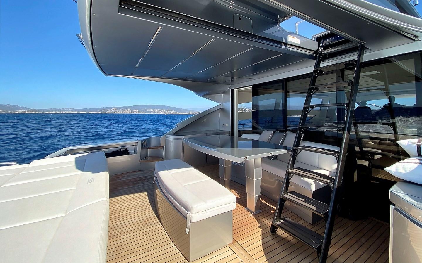 a boat on the water aboard UPTOWN GIRL Yacht for Sale