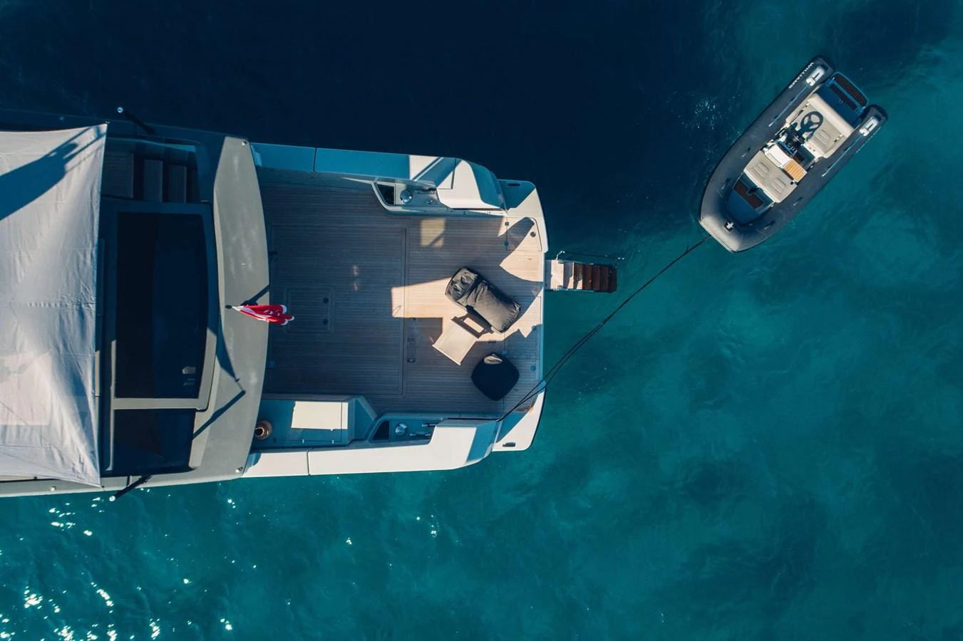 a satellite in the ocean aboard 2020 BLUEGAME BGX70 #02 Yacht for Sale