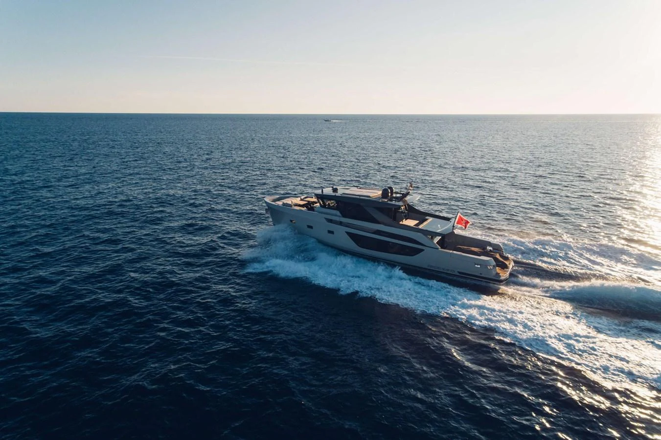 a boat in the water aboard 2020 BLUEGAME BGX70 #02 Yacht for Sale