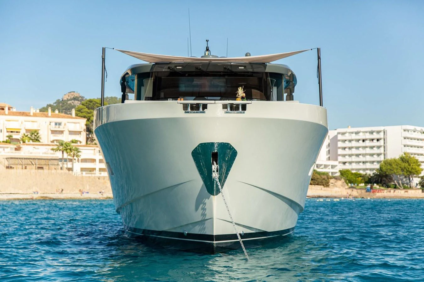 a boat in the water aboard 2020 BLUEGAME BGX70 #02 Yacht for Sale