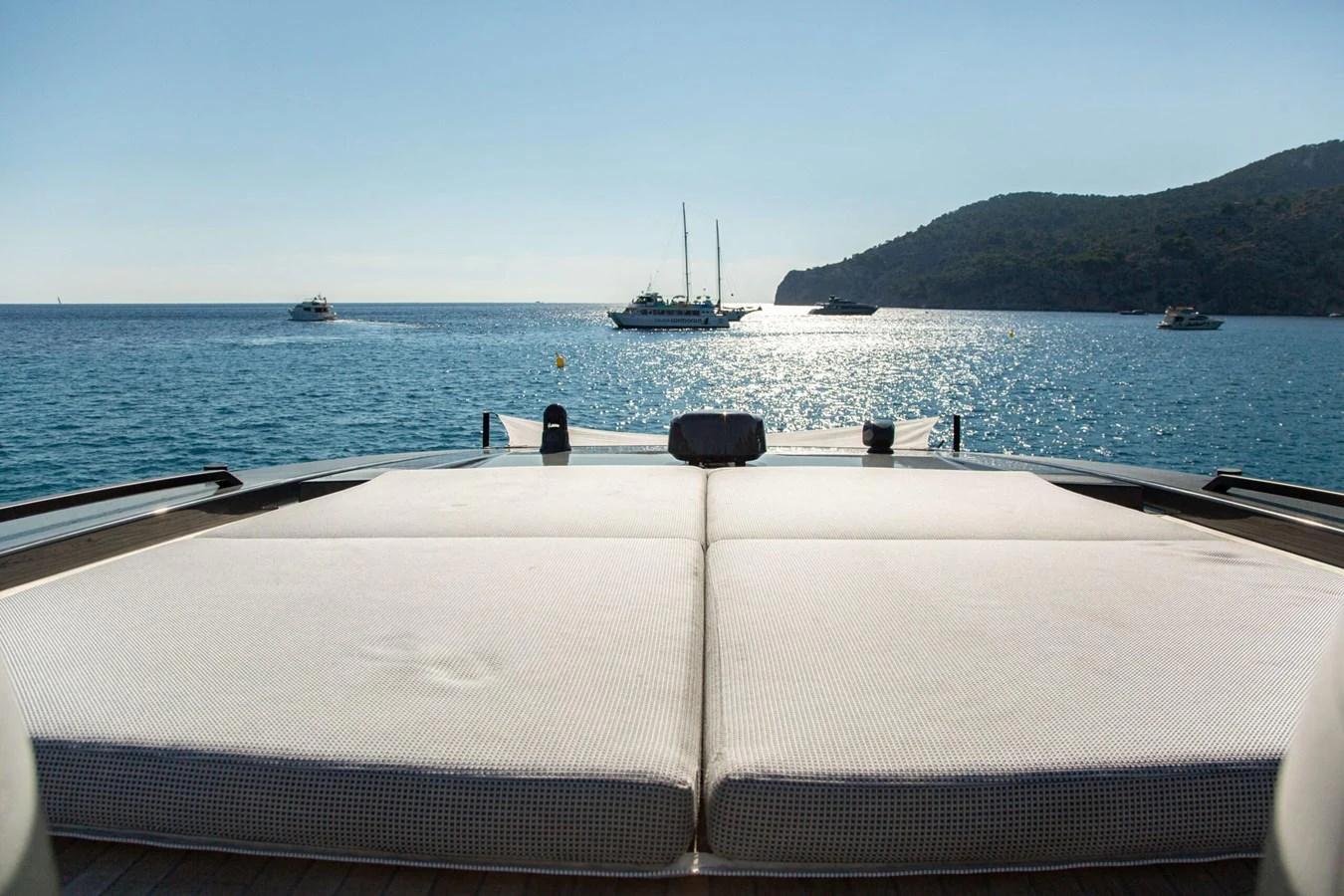 a boat on the water aboard 2020 BLUEGAME BGX70 #02 Yacht for Sale