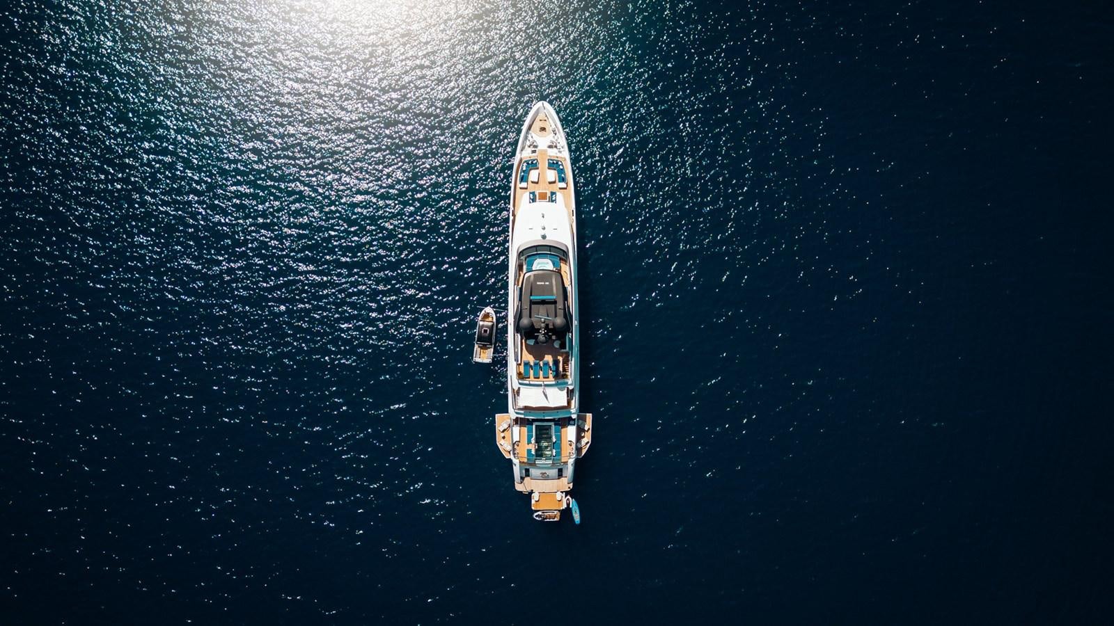 a boat in the water aboard ALULIM Yacht for Sale