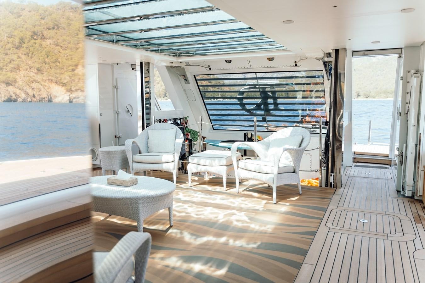 a room with a pool aboard ALULIM Yacht for Sale