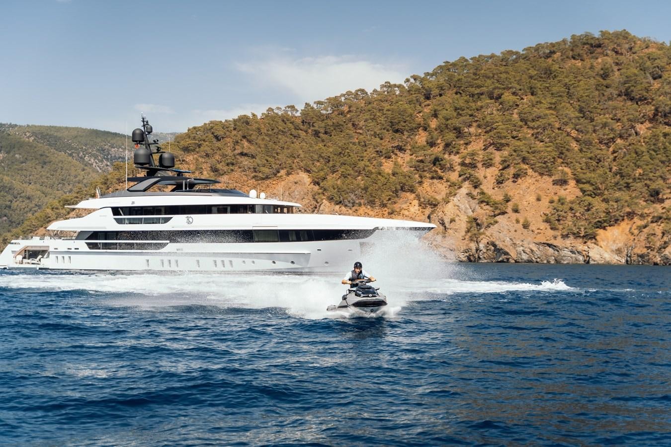 a boat on the water aboard ALULIM Yacht for Sale