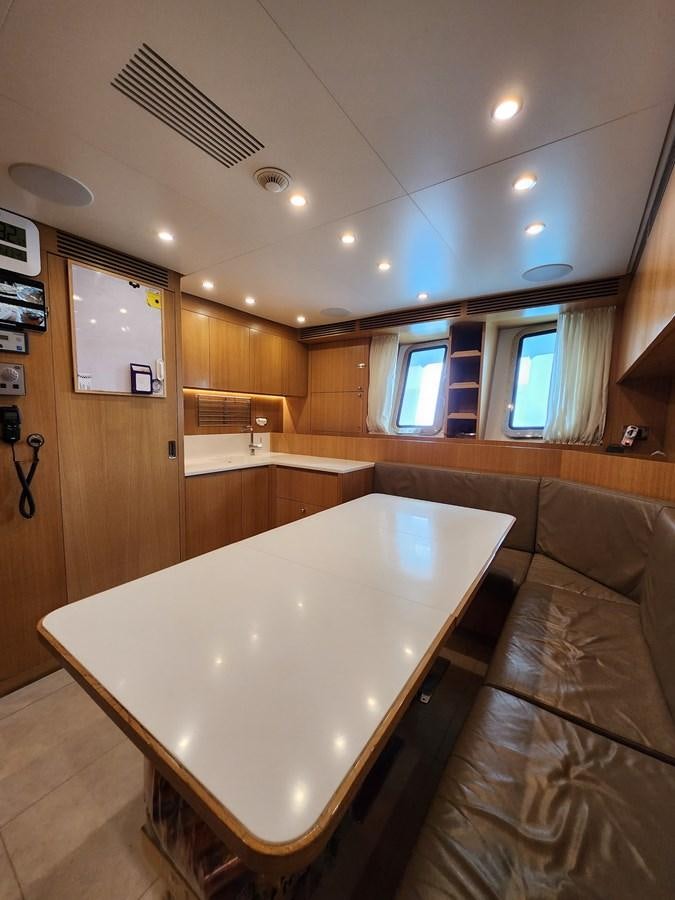 a large bathroom with a large bathtub aboard ALULIM Yacht for Sale