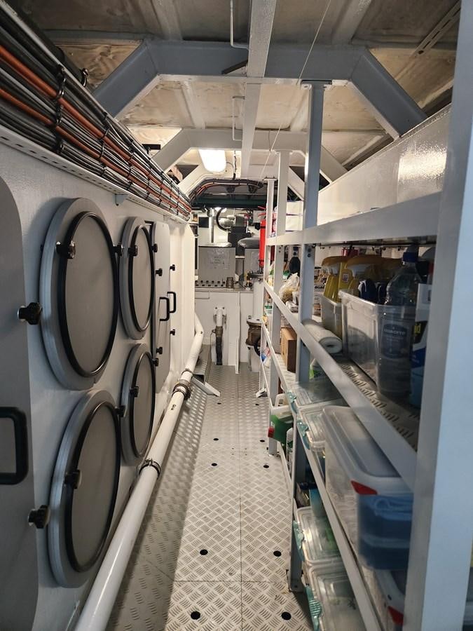 a large room with machines aboard ALULIM Yacht for Sale