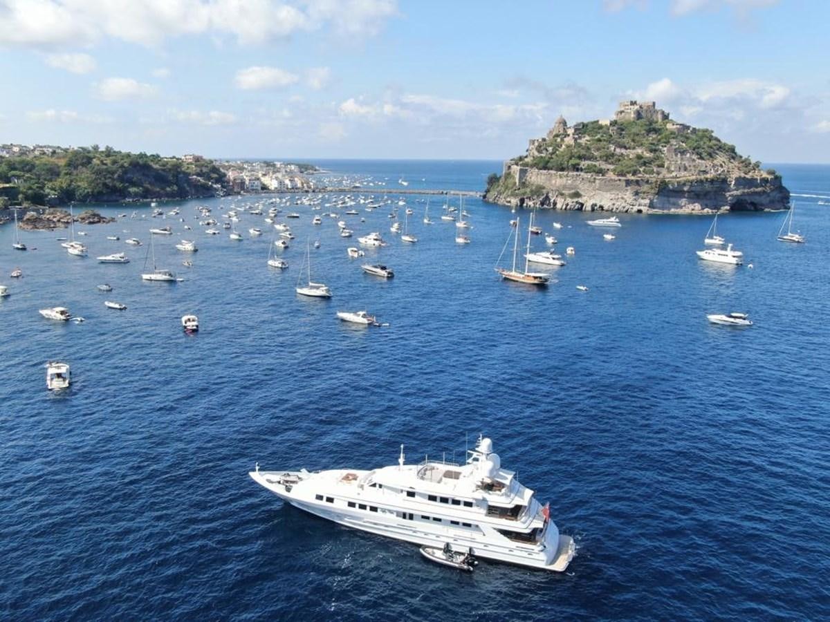 a group of boats in the water aboard LADY NORA Yacht for Sale