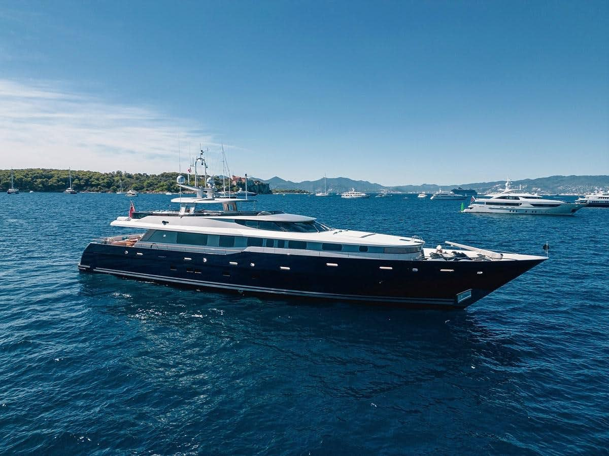 a boat on the water aboard AD LIB Yacht for Sale