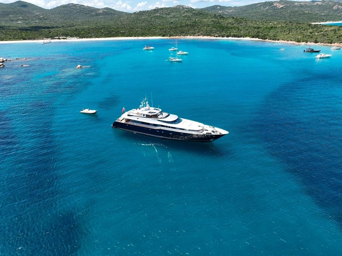 a boat in the water aboard AD LIB Yacht for Sale