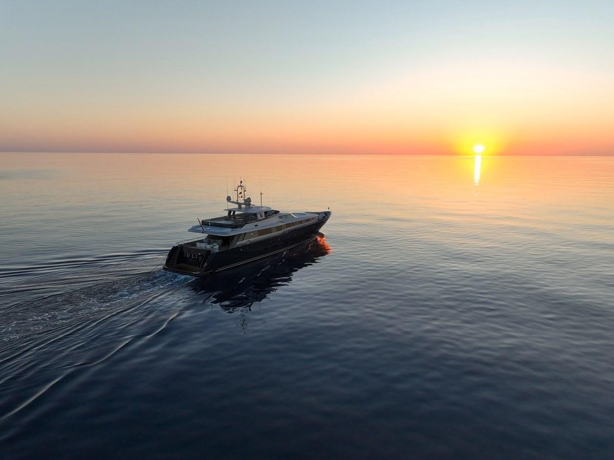 a boat in the water aboard AD LIB Yacht for Sale