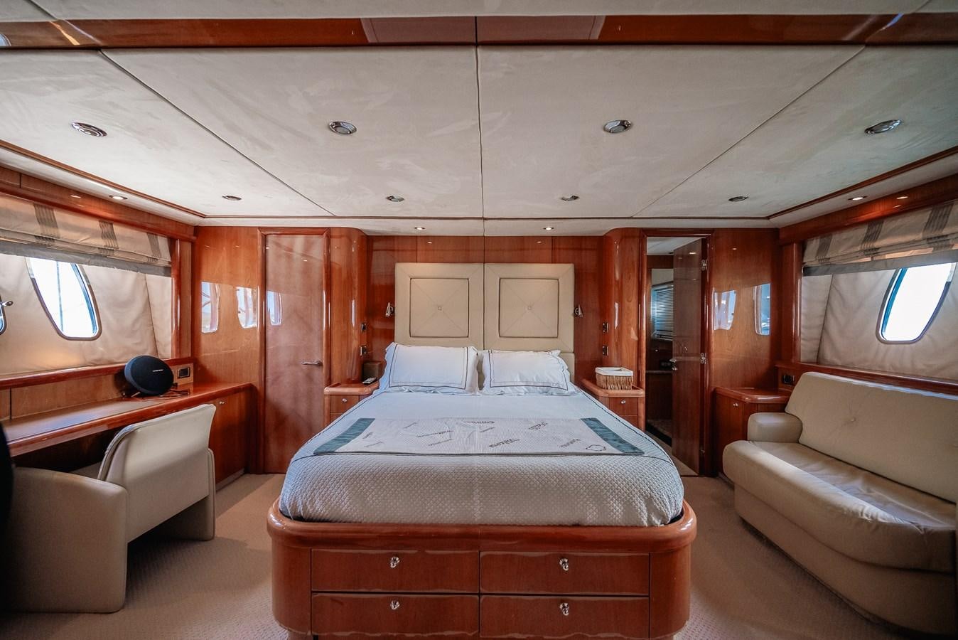 a bed in a cabin aboard BAR.CO Yacht for Sale