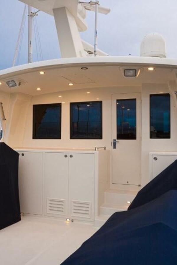 a room with a white door and a white door aboard AL DI LA Yacht for Sale