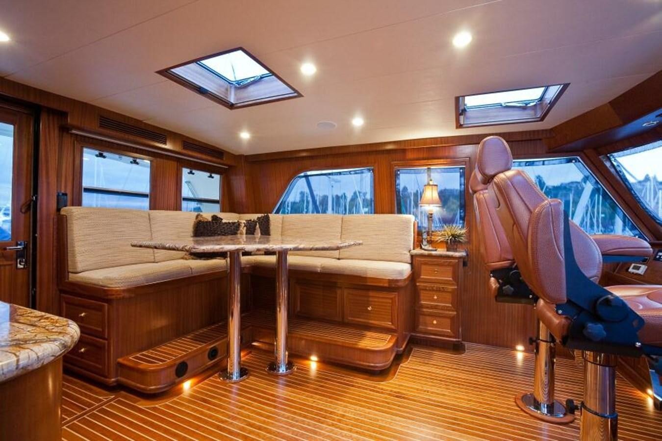 a room with a desk and a chair aboard AL DI LA Yacht for Sale
