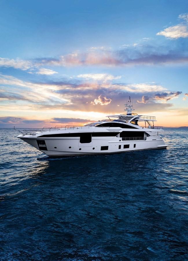 a boat in the water aboard 2019 AZIMUT GRANDE 35 M/Y HEED Yacht for Sale