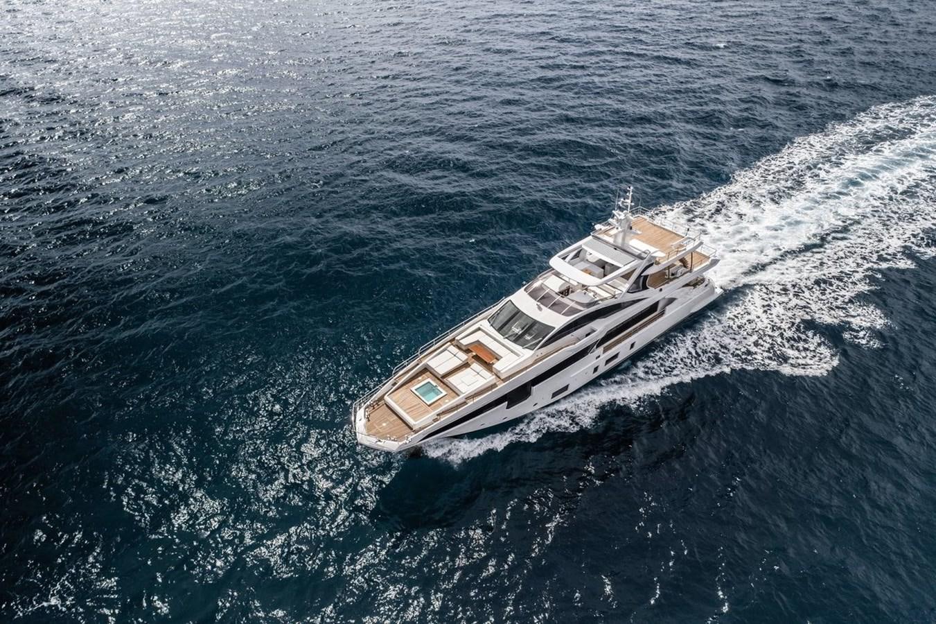 a ship in the ocean aboard 2019 AZIMUT GRANDE 35 M/Y HEED Yacht for Sale