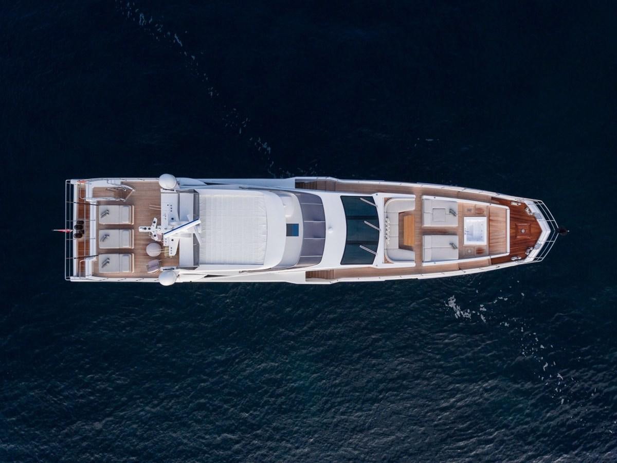 a satellite in outer space aboard 2019 AZIMUT GRANDE 35 M/Y HEED Yacht for Sale
