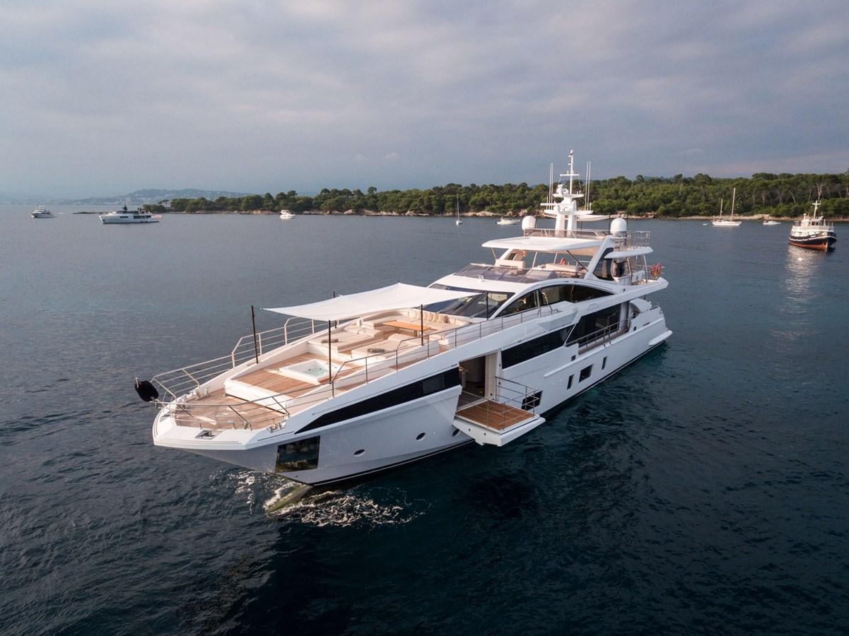 a boat on the water aboard 2019 AZIMUT GRANDE 35 M/Y HEED Yacht for Sale