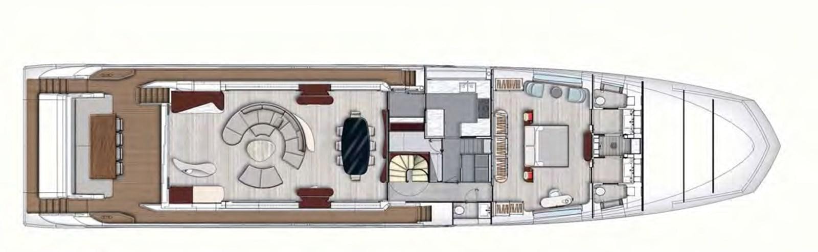 a computer generated image of a computer aboard 2019 AZIMUT GRANDE 35 M/Y HEED Yacht for Sale