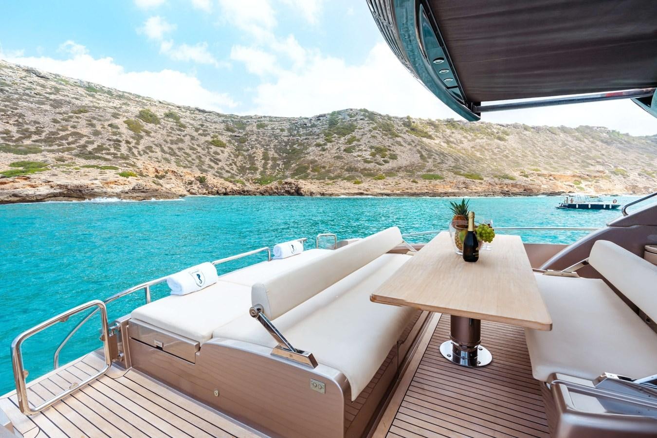 a boat on the water aboard 2008 RIVA SUPER EGO 68 Yacht for Sale