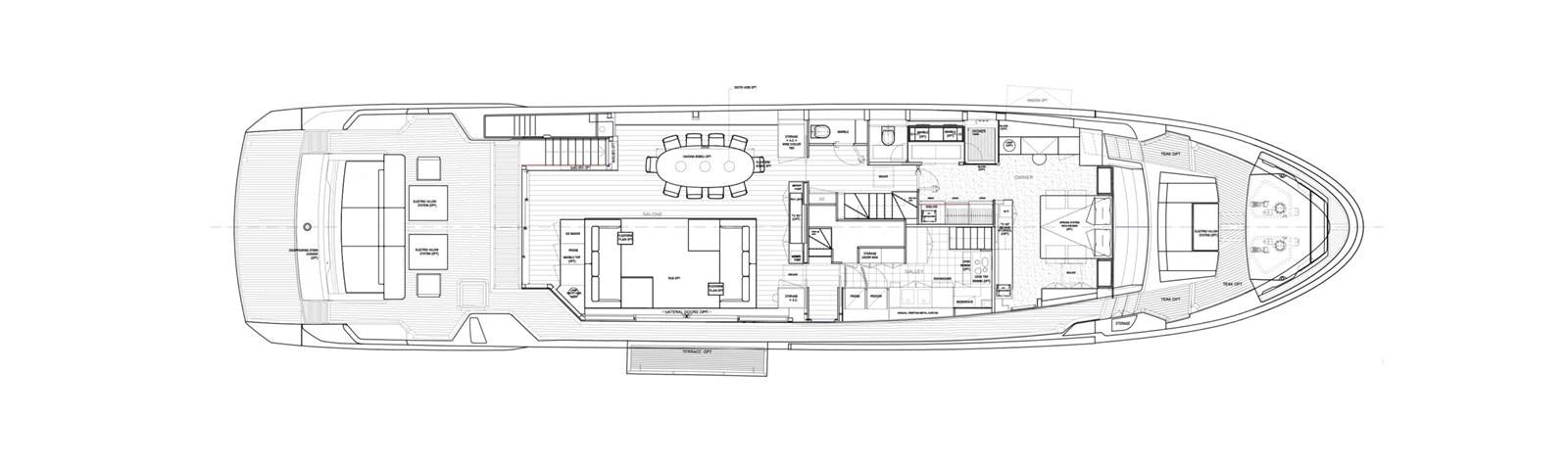 diagram aboard PANAME Yacht for Sale