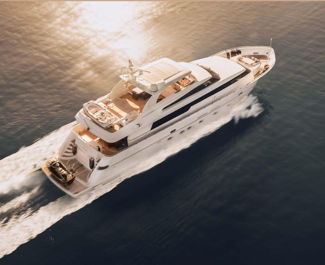a boat on the water aboard 2009 SANLORENZO SL88 #541 Yacht for Sale