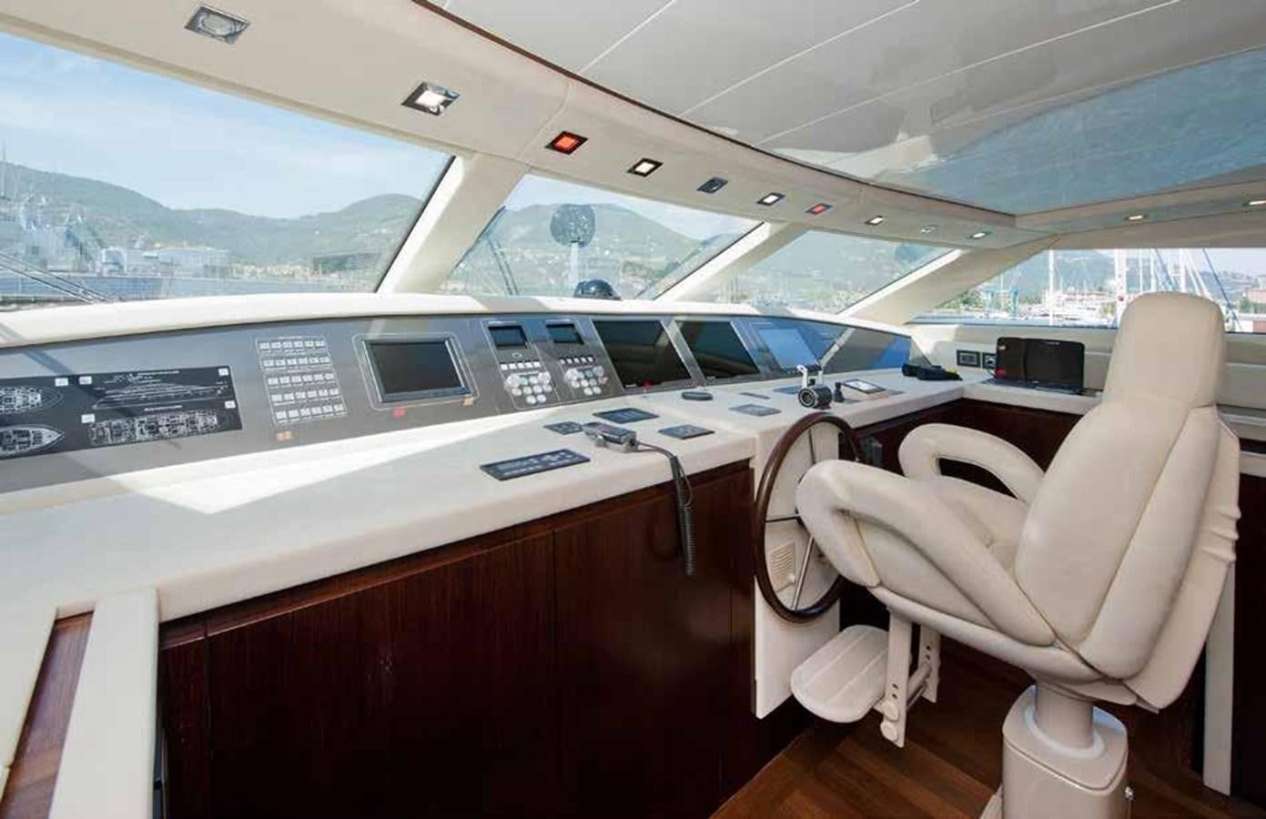 inside of a car aboard 2009 SANLORENZO SL88 #541 Yacht for Sale