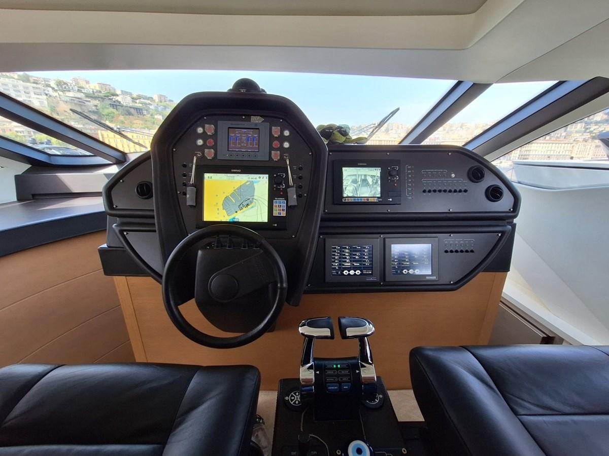 inside of a car aboard MYLO Yacht for Sale