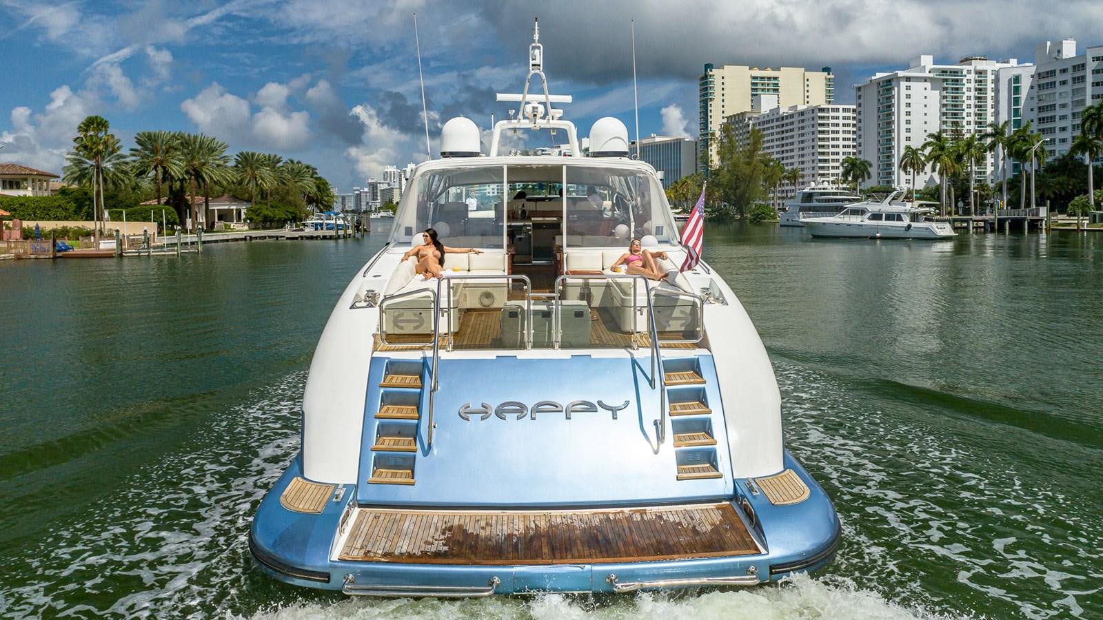 a boat on the water aboard HAPPY Yacht for Sale
