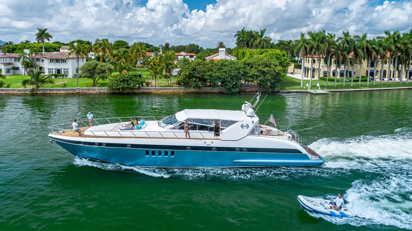 a boat on the water aboard HAPPY Yacht for Sale