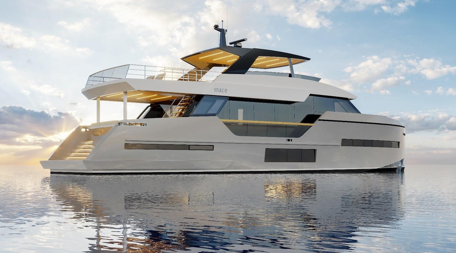 a white yacht on the water aboard EXPLORA 90 Yacht for Sale