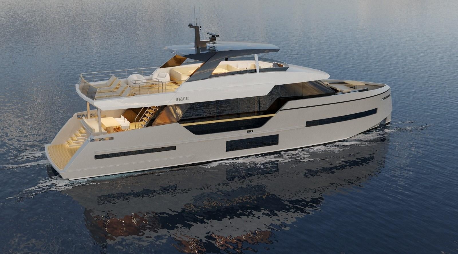 a white yacht on the water aboard EXPLORA 90 Yacht for Sale