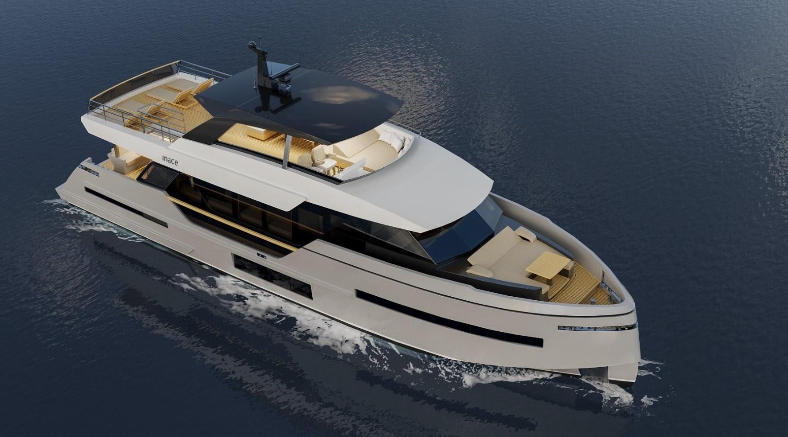 a white yacht on the water aboard EXPLORA 90 Yacht for Sale