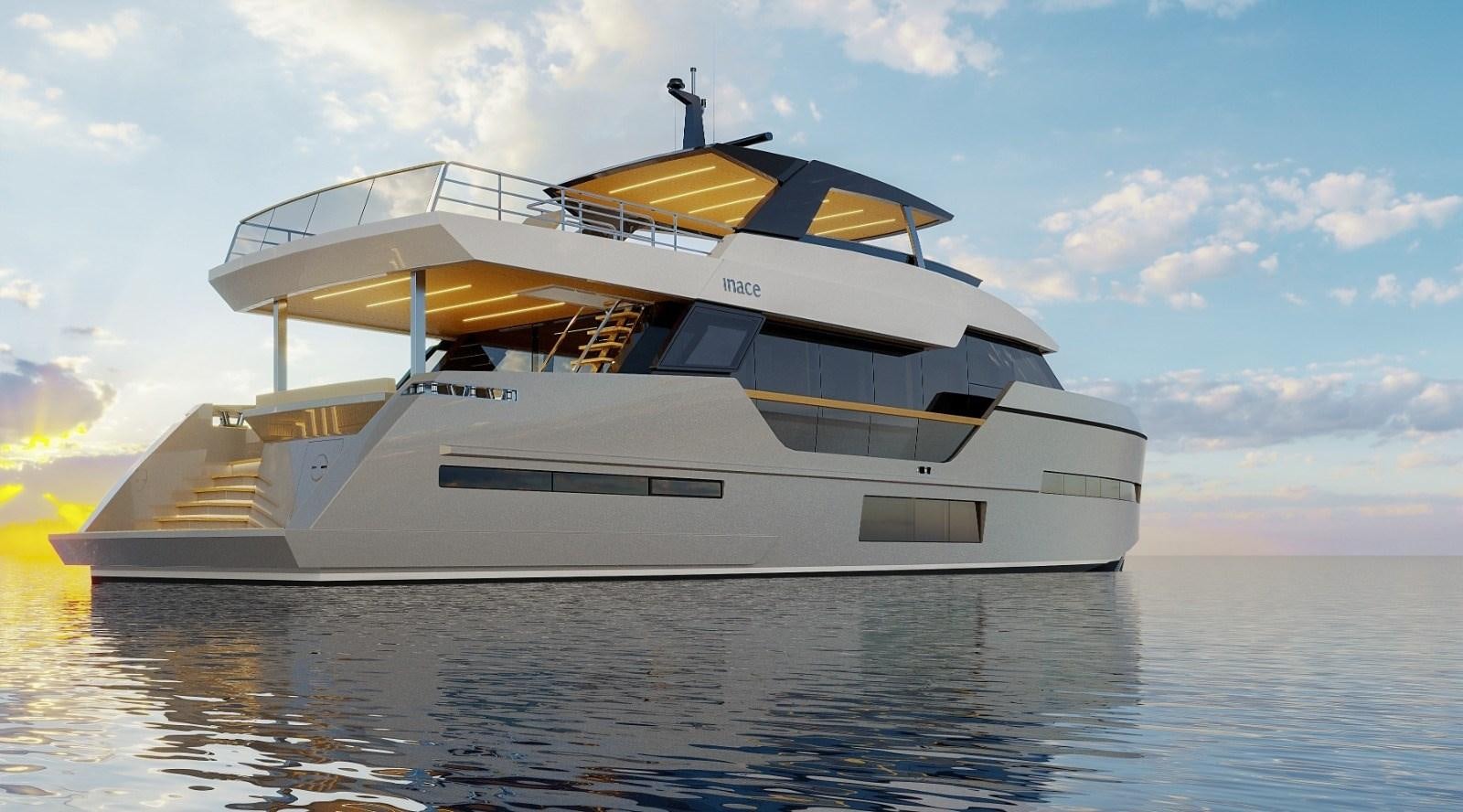 a white yacht on the water aboard EXPLORA 90 Yacht for Sale