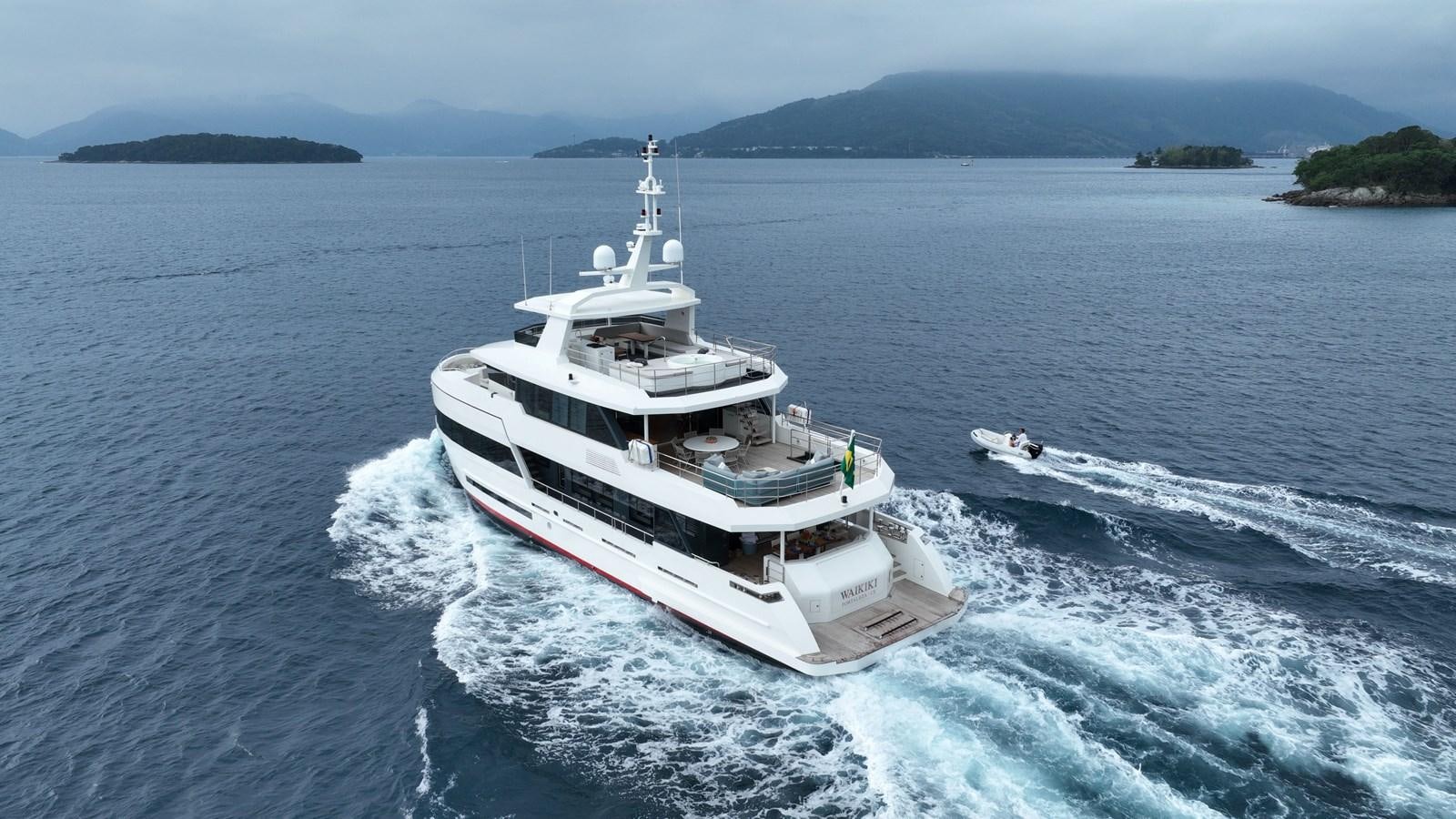 a ship on the water aboard WAIKIKI Yacht for Sale