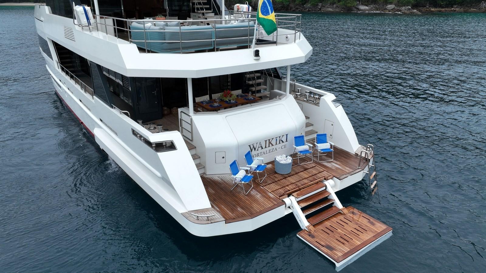 a boat on the water aboard WAIKIKI Yacht for Sale