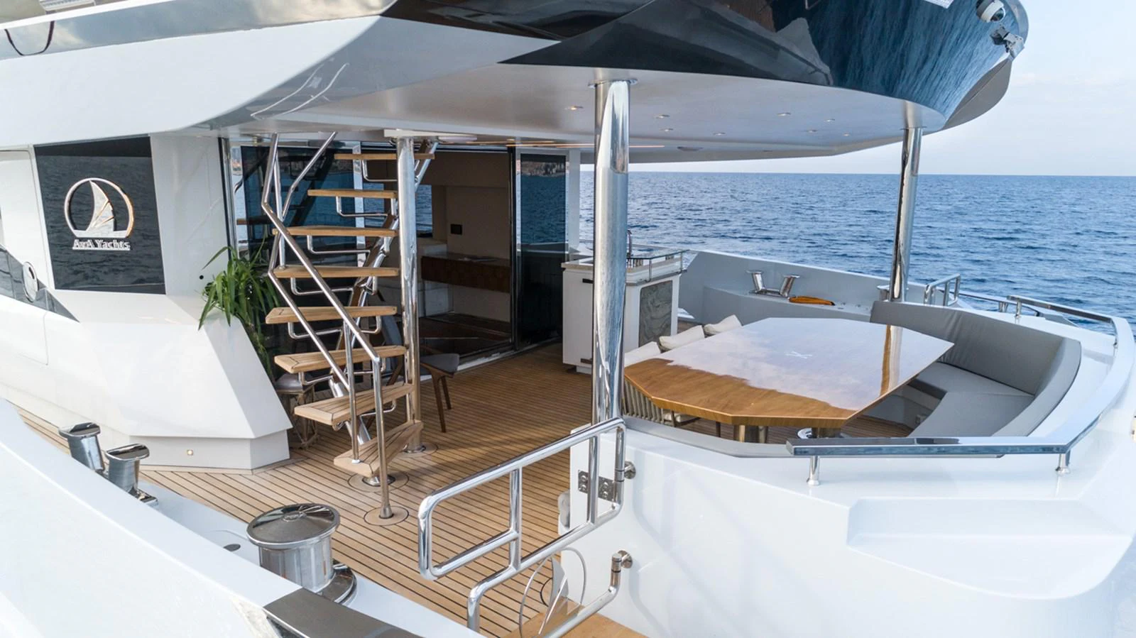 a boat on the water aboard KANDO Yacht for Sale