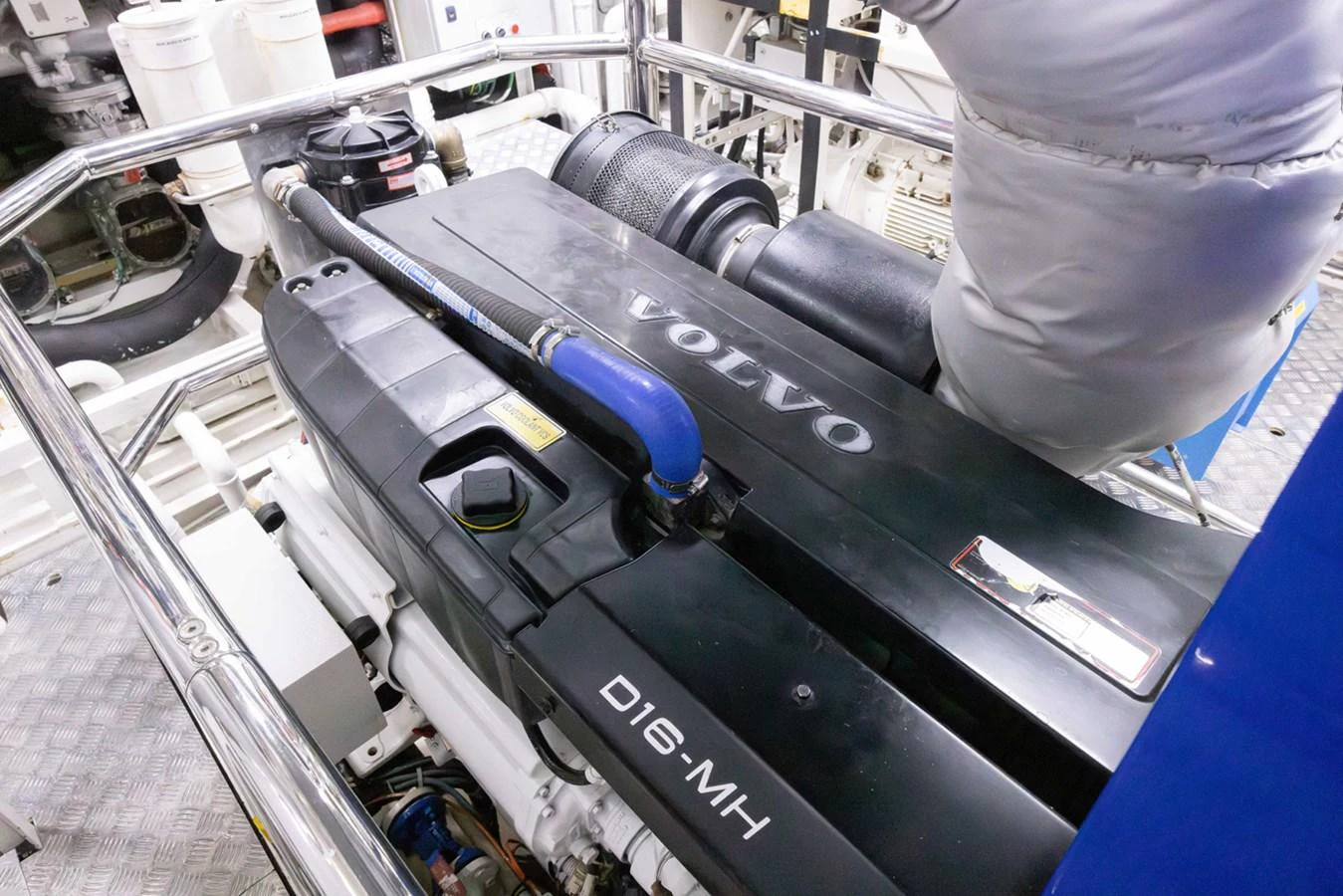 a machine with a large metal cylinder aboard KANDO Yacht for Sale