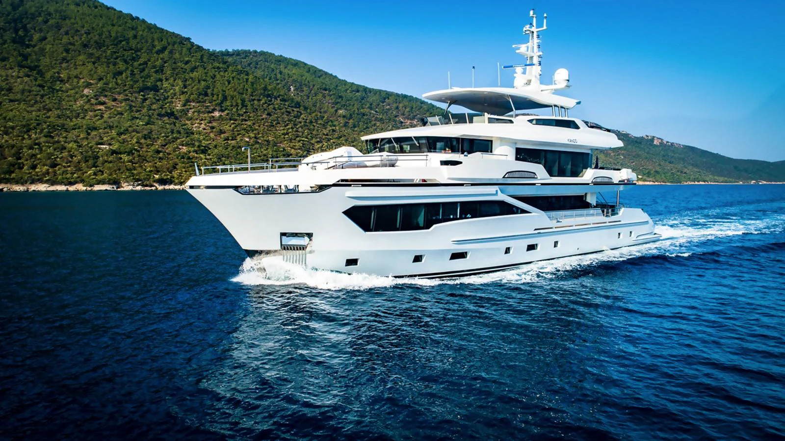 a boat on the water aboard KANDO Yacht for Sale